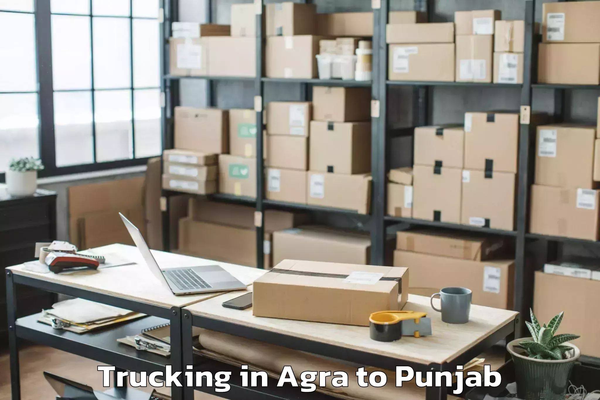 Reliable Agra to Bhaddi Trucking